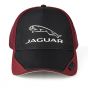 Netzkappe mit Jaguar Leaper Logo - schwarz/rot