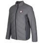 Chaqueta acolchada con logotipo para hombre - gris