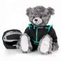 Jaguar Racing Teddybär mit Helm und Rennanzug