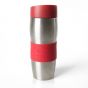 Travel Mug Stainless Steel - Red