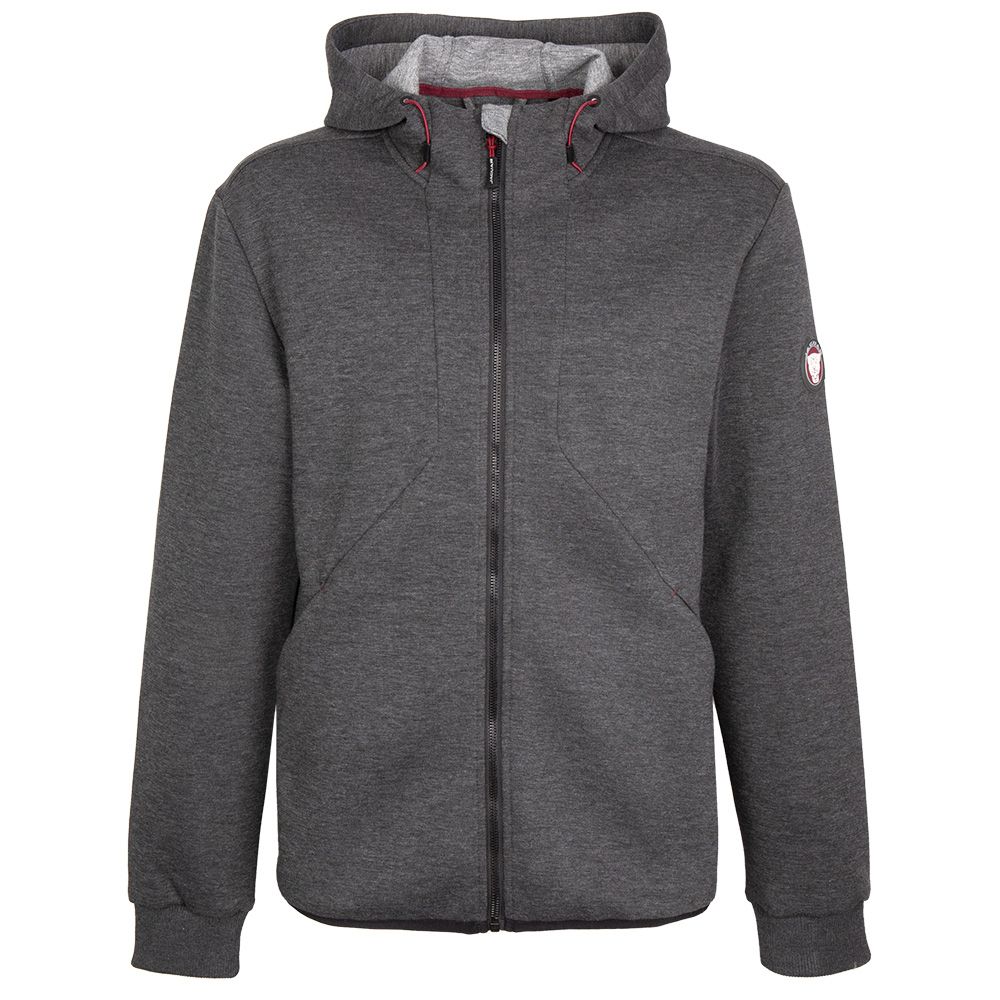 Sweat à capuche zippé pour homme avec logo Jaguar - gris