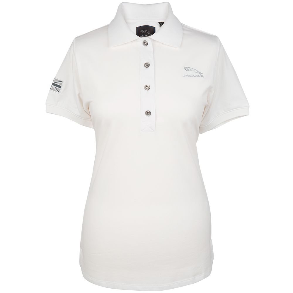 Damen Poloshirt mit Jaguar Springer Logo 