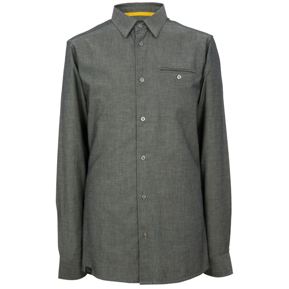 Chemise pour homme en chambray - Gris