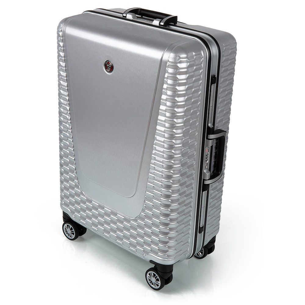 Valise rigide de taille moyenne avec logo Jaguar