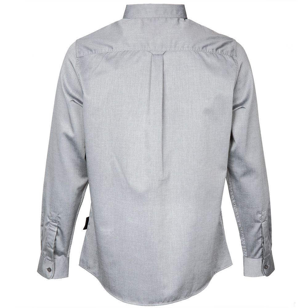 grey business shirt